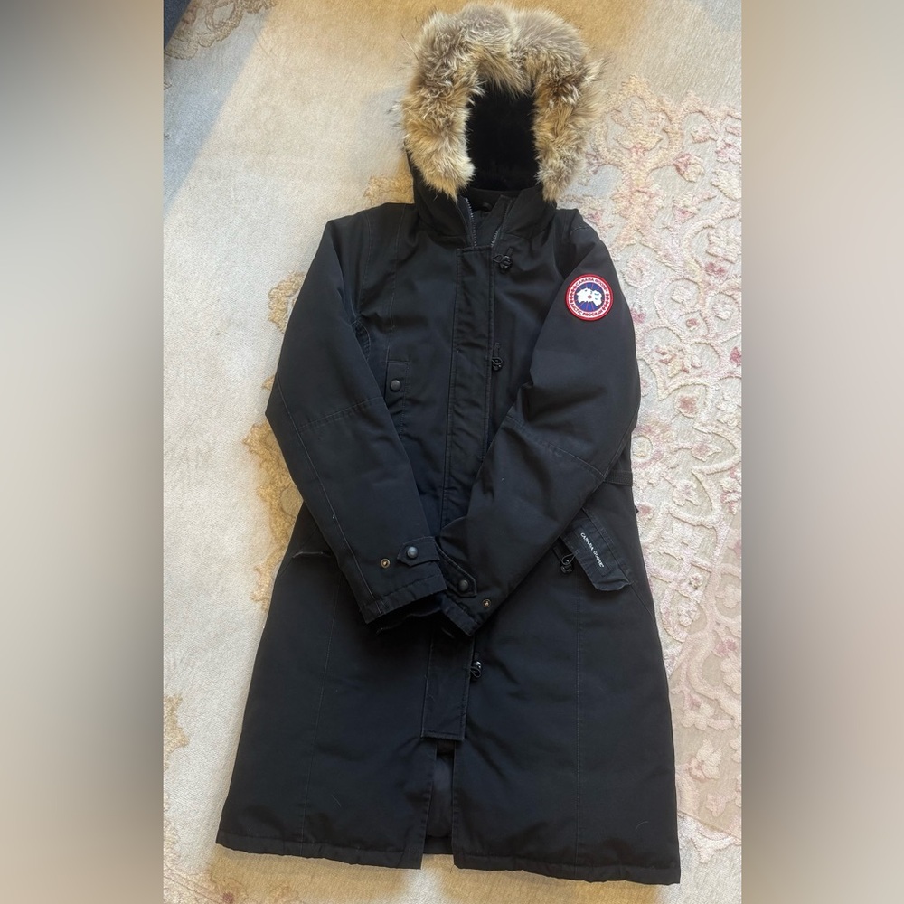 Canada Goose Black Parka with Fur Trim